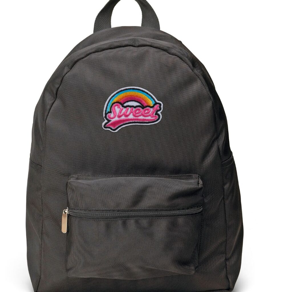 Custom embroidered backpack